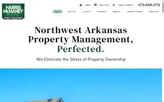 Harris McHaney Property Management website