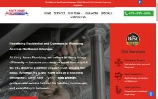 Kinty Jones Plumbing website