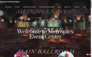 Metroplex Event Center website