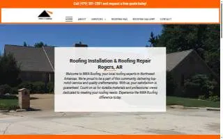 NWA Roofing website