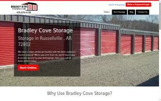 Bradley Cove Storage Units website