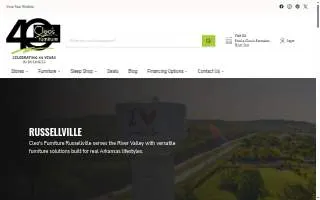 Cleo's Furniture of Russellville website