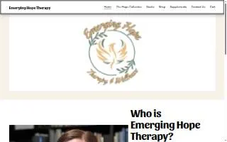 Emerging Hope Therapy, LLC website