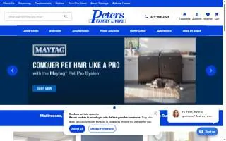 Peters Family Living website