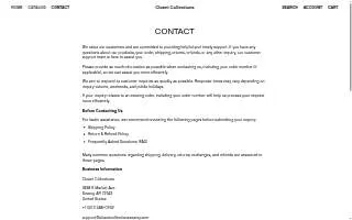 Closet Collections website