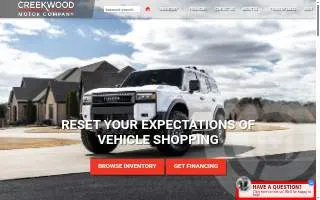 Creekwood Motor Company website