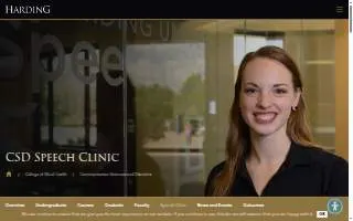 Harding University Speech Clinic website