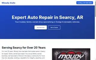 Moudy Auto Repair website