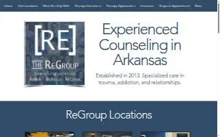 ReGroup Counseling website