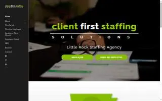 Client First Staffing website