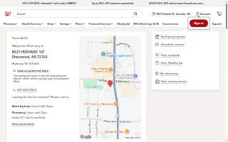 Walgreens Pharmacy of Sherwood website