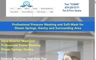 Aqua Exterior Wash LLC website