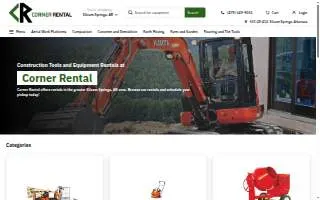 Corner Rental website