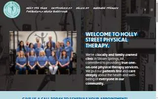Holly Street Physical Therapy website
