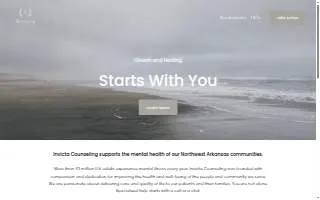 Invicta Counseling website