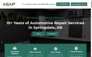 ASAP Automotive Service & Performance website