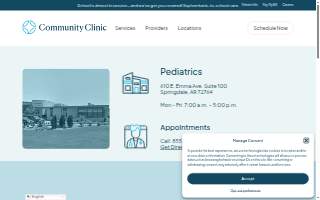 Community Clinic Pediatrics - Springdale, AR - Emma Ave Campus