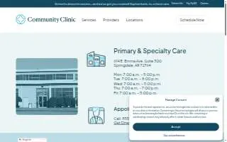 Community Clinic of Springdale website