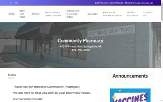 Community Pharmacy of Springdale website