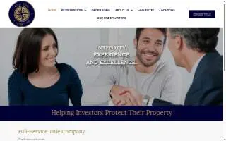 Elite Title Co Inc website