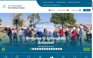 Springdale Public Library website