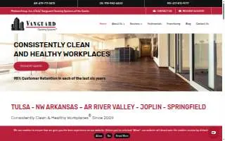 Vanguard Cleaning Systems of the Ozarks website