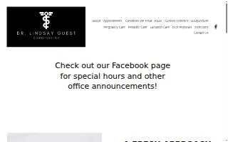 Dr. Lindsay Guest Chiropractor website