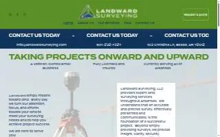 Landward Surveying, LLC website