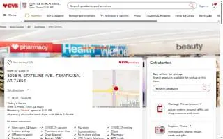 CVS Pharmacy of Texarkana website