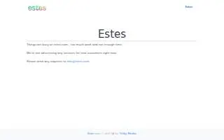 Estes Express Lines of Texarkana website