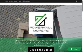 Powerhaul Movers website