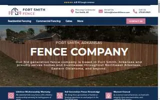 Fort Smith Fence website