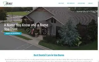 Hurst Family Dental Care website