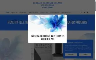 Bradley Footcare Center website