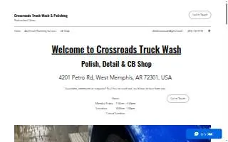 Crossroads Truck Wash website