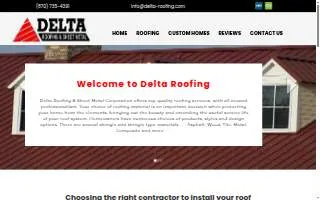 Delta Roofing website