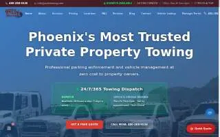 Axle Towing & Impound website