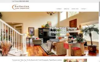 Perfection Home Inspections website