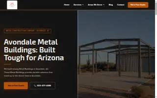 Avondale Metal Buildings website
