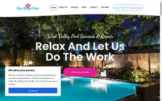 Blue Utopia Pools website