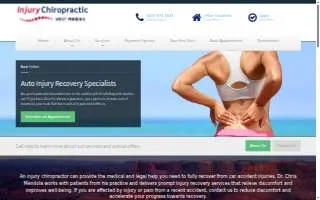 Injury Chiropractic Avondale website