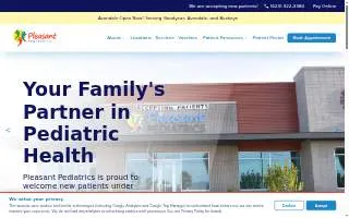 Pleasant Pediatrics of Avondale website