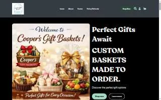 Cooper's Gift Baskets LLC website