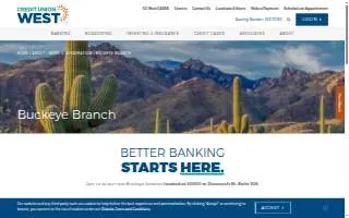 Credit Union West of Buckeye website