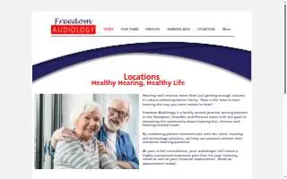 Freedom Audiology website