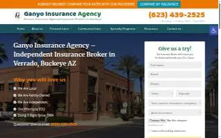 Ganyo Insurance Agency website
