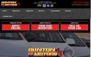 Dunton Motors Auto Sales & Classic Cars website