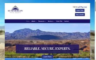 Summerlin title agency website