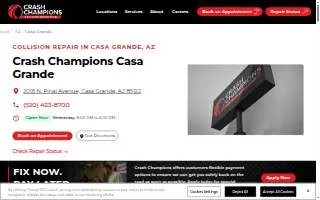 Crash Champions Collision Repair Casa Grande website