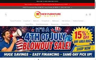 New Furniture Outlet of Casa Grande website